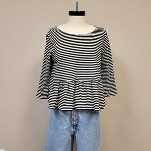 Free People We the Free Striped Flowy Top